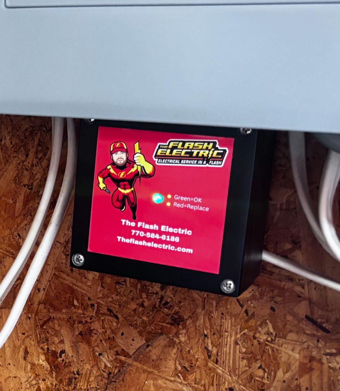 Lighting installation repair surge protector installation